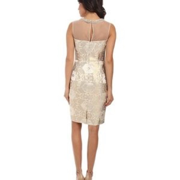 {Maggy London} Starry Night Gold/ Champagne Dress - Picture 3 of 7